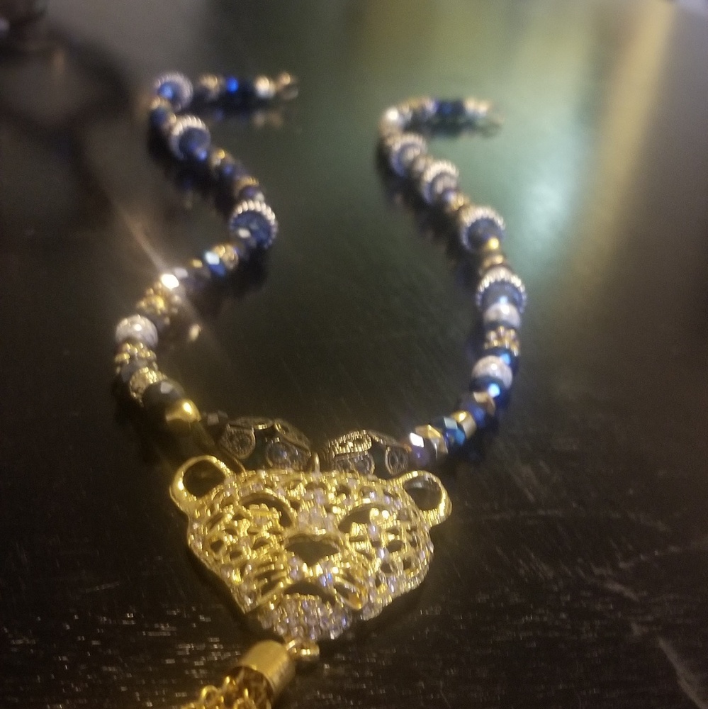 Custom rosary choke chain hand made